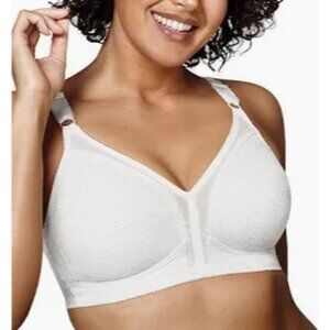 Playtex 18 Hour Sensational Support Wireless Bra 20/27 WHITE 42C